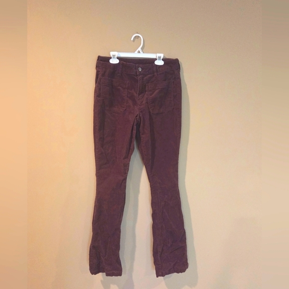 3/16 Arizona Brown Corduroy High Rise Bootcut Pants - Picture 1 of 4